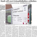 Schließung Grünsammelplatz in Atter Gut Leye NOZ Artikel 10.12.12